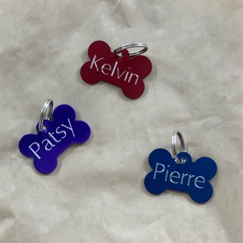 Hollywood Feed - The id tags I had made in store. - Pet Stores Near Me - Akron, Ohio