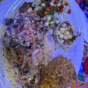 Tia Juanita's Fish Camp - Blackened Redfish l ponchtran - Seafood Near Me - Waco, Texas