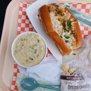 Pike Place Chowder - Original Dungeness Crab Roll and Halibut Chowder (Market Chowder) - Seafood Near Me - Seattle, Washington Pike Place Chowder - Original Dungeness Crab Roll and Halibut Chowder (Market Chowder) - Seafood Near Me - Seattle, Washington