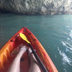 Amalfi Kayak Tours - Taking a rest in a calm cave. That was exhausting