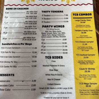 The Chicken Spot - TCS Menu (Front) - Chicken Shop Near Me - Virginia Beach, Virginia The Chicken Spot - TCS Menu (Front) - Chicken Shop Near Me - Virginia Beach, Virginia