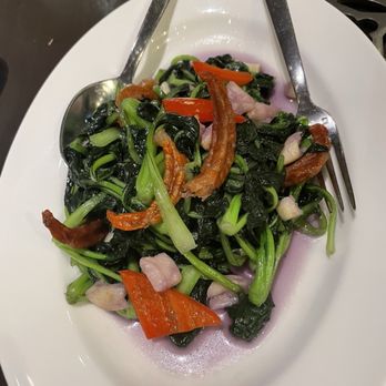 Man Ho - Urban farm purple bokchoy with dried shrimp in garlic - Chinese Near Me - Pasay City, NCR