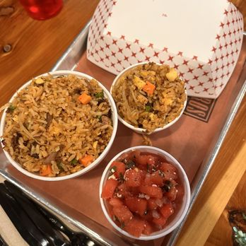 Blood Bros. BBQ - Brisket Fried Rice, watermelon salad - Barbeque Near Me - Bellaire, Texas Blood Bros. BBQ - Brisket Fried Rice, watermelon salad - Barbeque Near Me - Bellaire, Texas