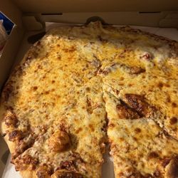 Chris' Charcoal Pit - Cheese pizza is huge!!