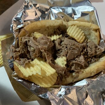 Fat Dan's Deli Carmel - Italian beef, dipped and my side of chips no - Pizza Near Me - Carmel, Indiana