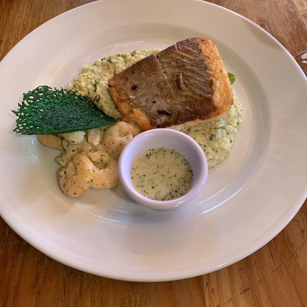 Ilo Mapu - Salmon with shrimp and risotto - Chilean Near Me - Viña del Mar, VS