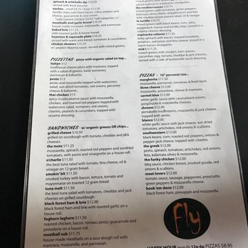 Fly Bar - Menu May 2018 - American Near Me - San Francisco, California