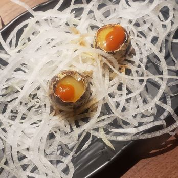 Sushi Tsunami - Uzura (quail egg) nigiri - Sushi Bars Near Me - Fairfield, California