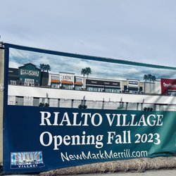City of Rialto - Behind the banner is still under construction