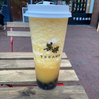 Teeamo Bubble Tea - Mango Green Tea with Tapioca - Bubble Tea Near Me - Münster, NW