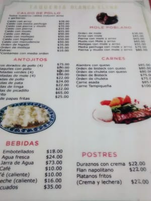 Menu photo 2 Blanca Elena Cancún, ROO Menu photo 2 Blanca Elena Cancún, ROO