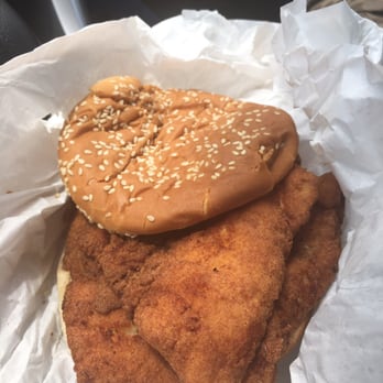 Skrimp Shack - Another shot of the fried Haddock sandwich. Fried Fish heaven. - Fish & Chips Near Me - Yorktown, Virginia Skrimp Shack - Another shot of the fried Haddock sandwich. Fried Fish heaven. - Fish & Chips Near Me - Yorktown, Virginia
