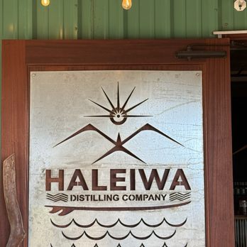 Haleiwa Distilling - Sign at the entrance. - Distilleries Near Me - Waialua, Hawaii
