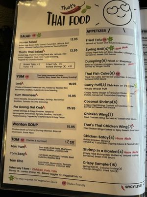 Menu photo 4 That's thai food Springfield, NJ