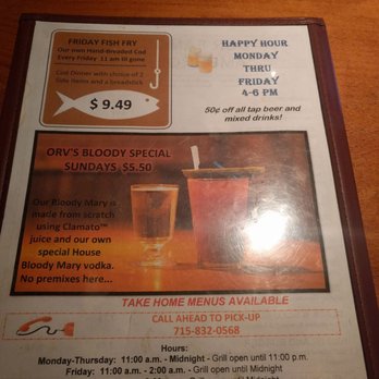 Amber Inn Bar & Grill - The menu - Pubs Near Me - Eau Claire, Wisconsin