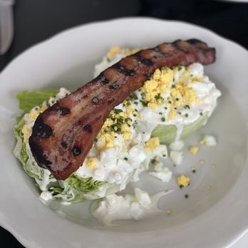 St. Anselm - Baby Iceberg w/ blue cheese, egg & THICK slab bacon - Steakhouses Near Me - Washington, DC, District of Columbia St. Anselm - Baby Iceberg w/ blue cheese, egg & THICK slab bacon - Steakhouses Near Me - Washington, DC, District of Columbia