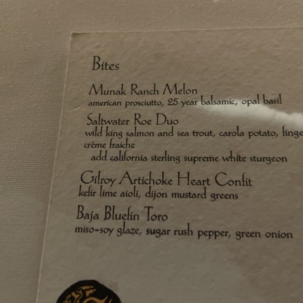 Foray - Bites menu - New American Near Me - Carmel-by-the-Sea, California