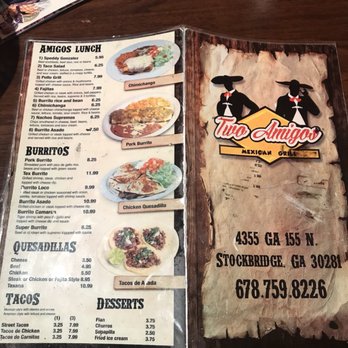 Two Amigos Mexican Grill - menu and prices - Mexican Near Me - Stockbridge, Georgia Two Amigos Mexican Grill - menu and prices - Mexican Near Me - Stockbridge, Georgia