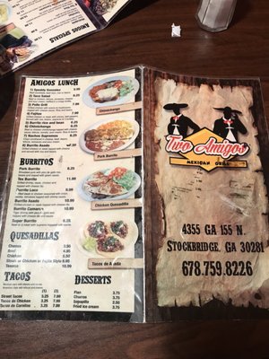 Menu photo 4 Two Amigos Mexican Grill Stockbridge, GA Menu photo 4 Two Amigos Mexican Grill Stockbridge, GA