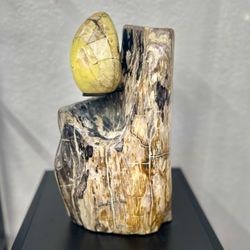 Christina's Boutique and Gifts - Pertified wood and Serpentine home decor piece .