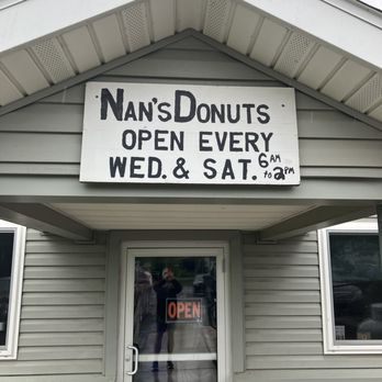 Nan's Donuts - The main entrance--those hours are accurate. - Donuts Near Me - Loganton, Pennsylvania