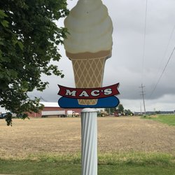 Mac's Dairy Bar - Mac's sign