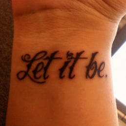 Script on inner wrist by Angel