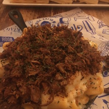 Olive Or Twist - Macaroni and Cheese with pulled pork - New American Near Me - Baton Rouge, Louisiana Olive Or Twist - Macaroni and Cheese with pulled pork - New American Near Me - Baton Rouge, Louisiana