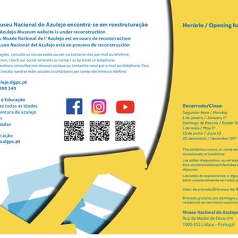 Museu Nacional do Azulejo - Website under construction. No mention of being closed on 12/24 and arrived disappointed - Art Museums Near Me - Lisbon, 11 Museu Nacional do Azulejo - Website under construction. No mention of being closed on 12/24 and arrived disappointed - Art Museums Near Me - Lisbon, 11