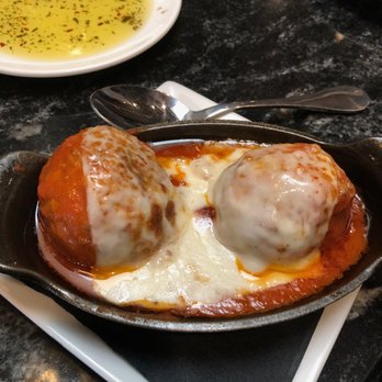Centonove - 2 large meatballs with lots of sauce and cheese. Perfect to dip your bread into! (is that socially acceptable? :0) - Italian Near Me - Los Gatos, California