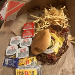 Freddy's Frozen Custard & Steakburgers - Combo #2 Bacon Cheese double