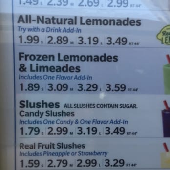 Sonic Drive-In - It says one flavor add on is included in a lemonade or limeade. - Fast Food Near Me - Augusta, Georgia Sonic Drive-In - It says one flavor add on is included in a lemonade or limeade. - Fast Food Near Me - Augusta, Georgia