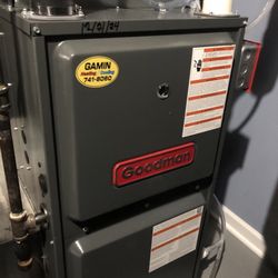Gamin Heating & Cooling - New Goodman furnace from Gamin !