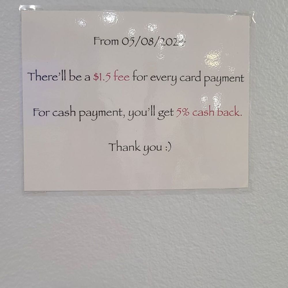 Credit card fee Credit card fee