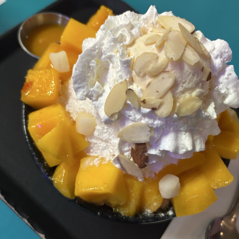 Bru Tea Cafe - Mango Coconut Bingsoo - Bubble Tea Near Me - Elk Grove, California Bru Tea Cafe - Mango Coconut Bingsoo - Bubble Tea Near Me - Elk Grove, California
