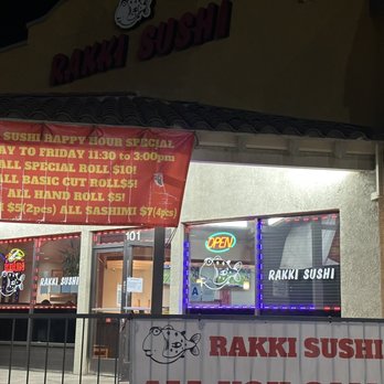 Rakki Sushi - Outside of the restaurant - Sushi Bars Near Me - Corona, California Rakki Sushi - Outside of the restaurant - Sushi Bars Near Me - Corona, California