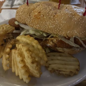 The Brown Bear - Spicy chicken sub - Burgers Near Me - Shelby, Michigan