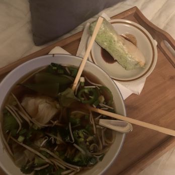 PHO KC - Veggie pho and veggie & tofu spring roll. - Vietnamese Near Me - Glendale, Arizona PHO KC - Veggie pho and veggie & tofu spring roll. - Vietnamese Near Me - Glendale, Arizona