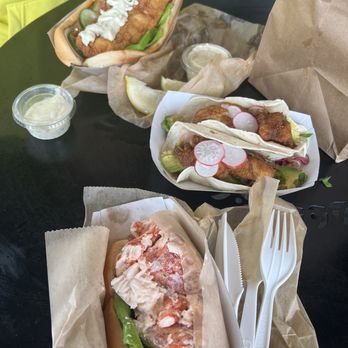 the knack - fish tacos lobster roll fried fish sandwich - Seafood Near Me - Orleans, Massachusetts
