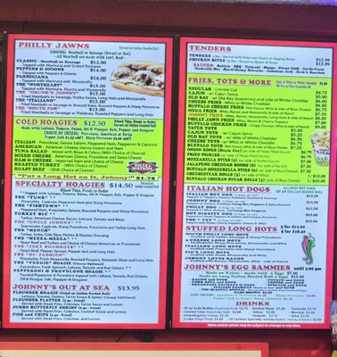 Menu photo 2 Johnny Longhots Steaks Wildwood, NJ Menu photo 2 Johnny Longhots Steaks Wildwood, NJ