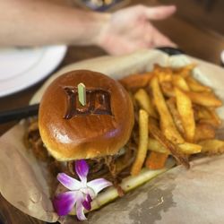Branding Iron Saloon - The kobe burger with steak fries