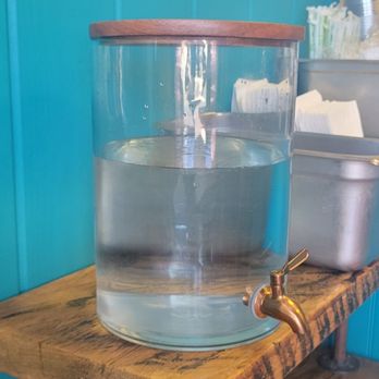 Mesa Agricola - Water, utensil and salsa area - Tacos Near Me - Escondido, California Mesa Agricola - Water, utensil and salsa area - Tacos Near Me - Escondido, California