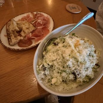 Boqueria Dupont - Jamon Serrano ($12), Ensalada de Bruselas ($15) - Tapas Bars Near Me - Washington, DC, District of Columbia