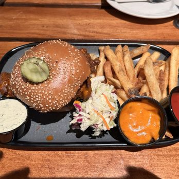 Pedal Haus Brewery - Nashville Hot Chicken Sandwich - Breweries Near Me - Tempe, Arizona