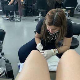 This is the clueless lady who was doing my pedicure!! DO NOT LET THIS LADY TOUCH YOUR FEET OR HANDS!