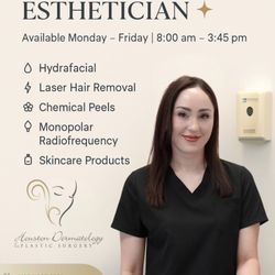 Houston Dermatology & Plastic Surgery - Meet Michelle, our new Esthetician.
Book your appointment and start a journey to glowing and healthy skin