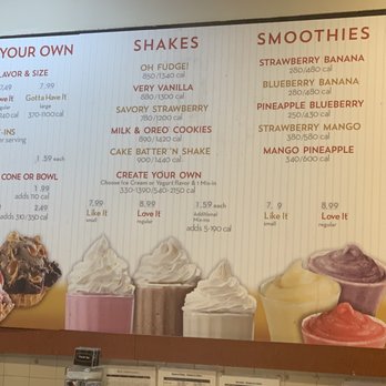 Cold Stone Creamery - Menu - Ice Cream & Frozen Yogurt Near Me - Flushing, New York