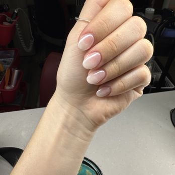 Noble Nails Spa - Acrylic Nail Tips- Ombre with clear chrome - Nail Salons Near Me - Sacramento, California Noble Nails Spa - Acrylic Nail Tips- Ombre with clear chrome - Nail Salons Near Me - Sacramento, California