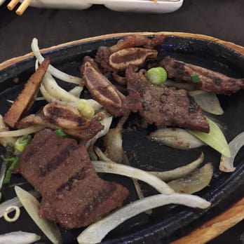 Hanok - After eating 3 small pieces of meat. So the order had a little more, took this right before telling the workers this is unacceptable - Korean Near Me - New York, New York