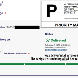 9x12" Priority Mail Bubble Padded Envelope addressed with a prepaid label is MIA